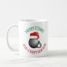 Joyeux Fitmas drôle et nouvel arrière heureux