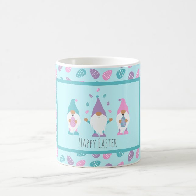 Mug Joyeux Gnome de Pâques Jonglant des oeufs de Pâque (Centre)