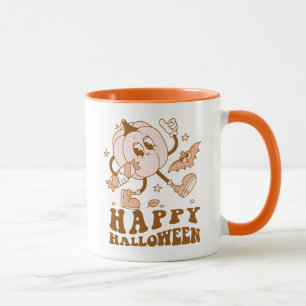 Mug Joyeux Halloween  Citrouille de points de Polka ré