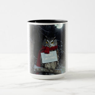 Mug Joyeux Hibou de Noël Dark Academia