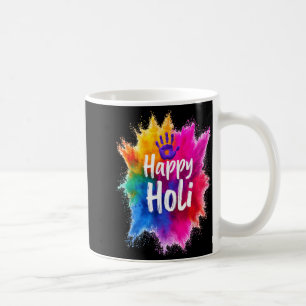 Mug Joyeux Holi pour femmes hommes enfants couleur Ind