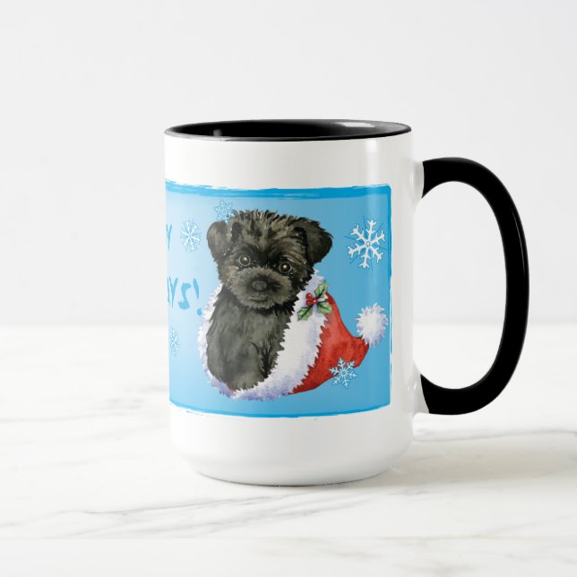 Mug Joyeux Howliday Affenpinscher (Droite)