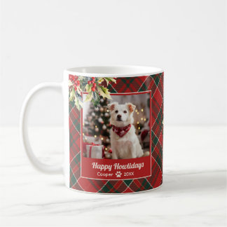 Mug Joyeux Howlidays Chien Rouge Vert Jeu de Noël