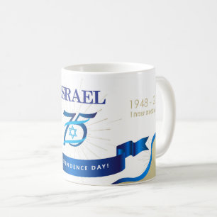 Mug Joyeux Israel Independence Day Blue Star de David