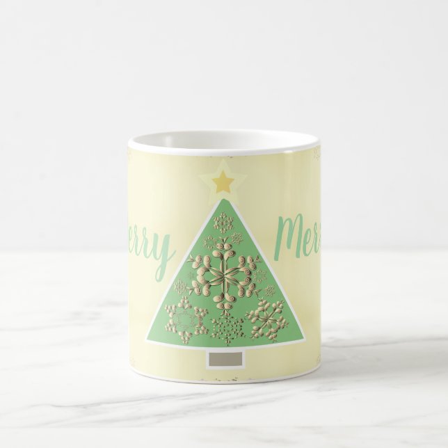 Mug "Joyeux Joyeux" Arbre de Noël & Snowflakes (Centre)