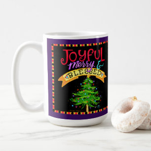 Mug Joyeux Joyeux sapin de Noël béni