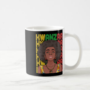 Mug Joyeux Kwanzaa Pan African Pride Black Woman Sept