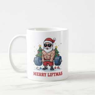 Mug Joyeux Liftmas Poids Père Noël Fitness Gym