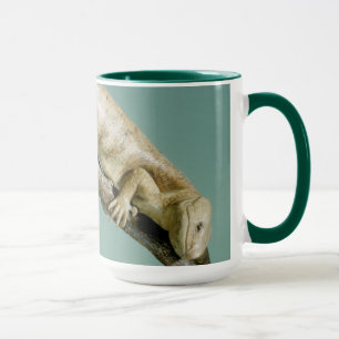 Mug Joyeux Lizard Il aime la vie texte personnalisé po