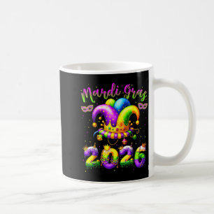 Mug Joyeux Mardi Gras 2026 Chapeau de Bouffon Nouvelle
