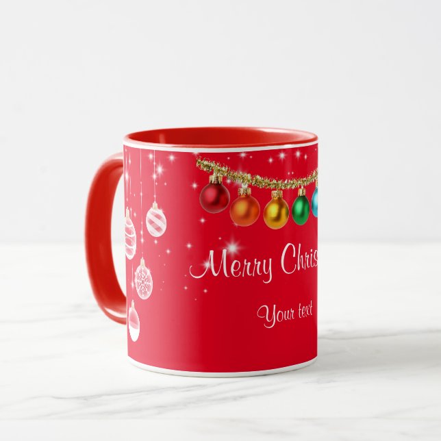 Mug Joyeux modèle de Noël (Devant gauche)