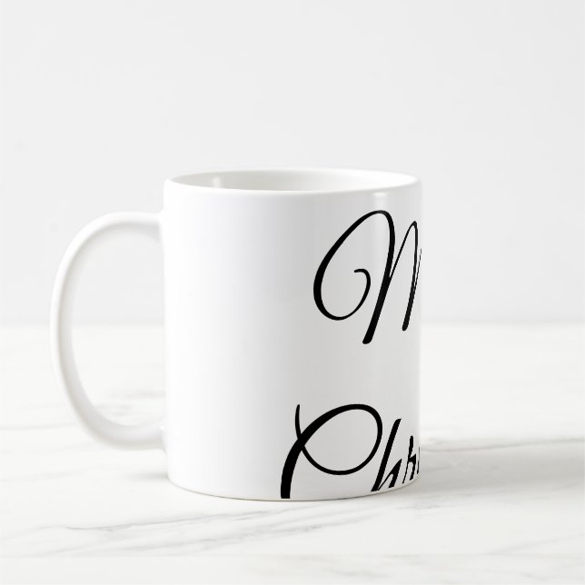 Mug Joyeux Noël ajouter le nom texte personnalisé cade (Gauche)