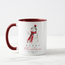 Joyeux Noël au bonhomme de neige aquarelle festive