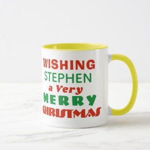 Mug Joyeux Noël avec votre image et votre nom Choix