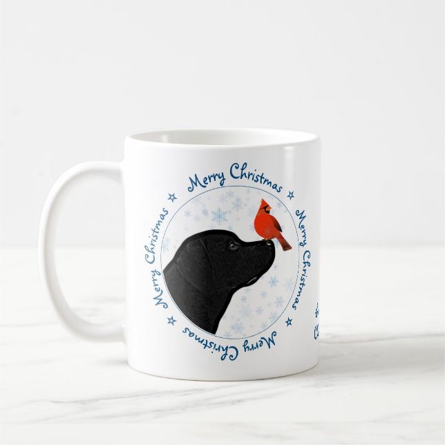 Mug Joyeux Noël Black Labrador (Gauche)