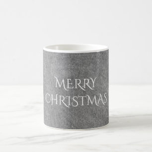 Mug Joyeux Noël Chalkboard Typographie noir blanc