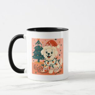 Mug Joyeux Noël ! Chien mignon et drôle