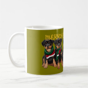 Mug Joyeux Noël Chrismutts Fête de Noël Chiots Festifs