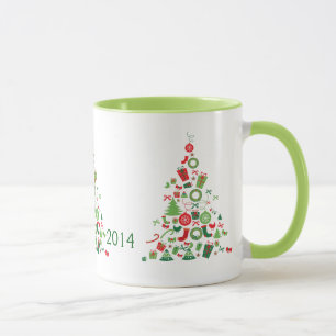 Mug Joyeux Noël coloré Arbre de Noël