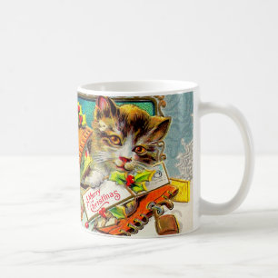 Mug Joyeux Noël de chat vintage