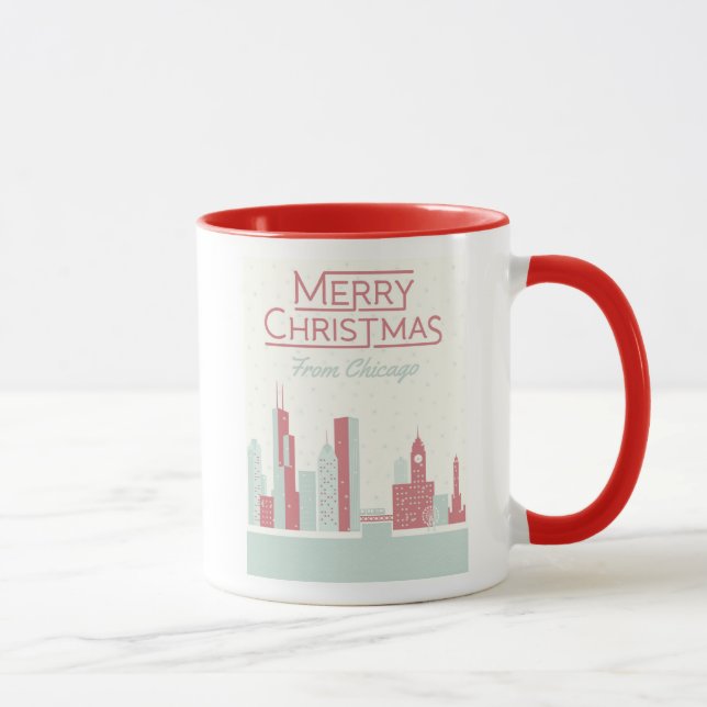 Mug Joyeux Noël de Chicago (Droite)