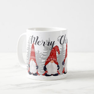 Mug Joyeux Noël des Casquettes rouges des mignons Gno
