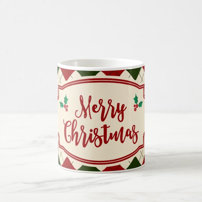 Mug Joyeux Noël design vintage (Centre)