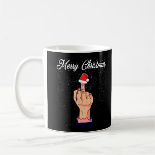 Mug Joyeux Noël Doigt Moyen Rude Xmas Vilain