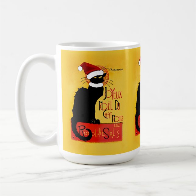 Mug Joyeux Noël Du Conversation Noir (Gauche)