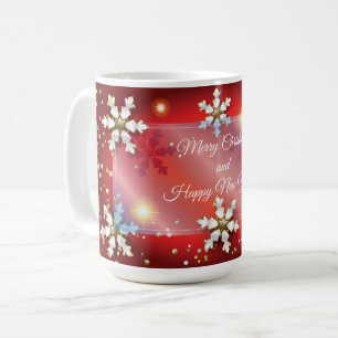 Mug Joyeux Noël et Nouvel An ! 20XX Silver Luxury Red
