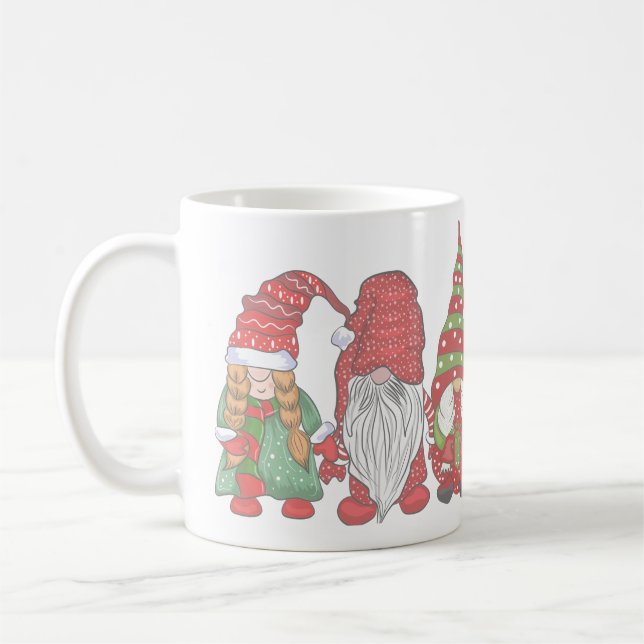 Mug Joyeux Noël Gnomes Pour Noël Gite Cadeau De Noël (Gauche)