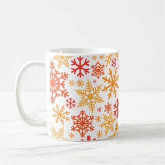 Mug Joyeux Noël hiver Motif de flocon de neige
