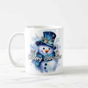 Mug Joyeux Noël Joyeuses Fêtes Hiver Bonhomme de Neige