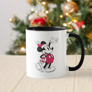 Mug Joyeux Noël Mickey Mouse Santa Claus Vintage