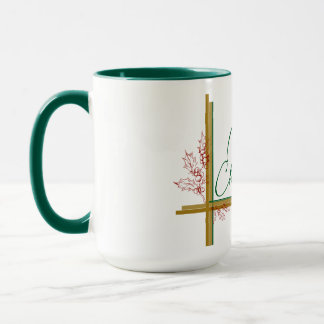 Mug Joyeux Noël Mistletoe Rouge Vert Or
