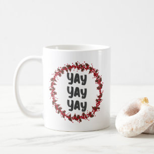 Mug Joyeux Noël moderne Wreath Mercredi Jour Jour de J