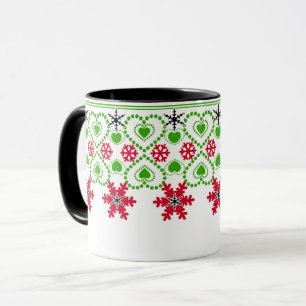 Mug Joyeux Noël ornemental flocon de neige