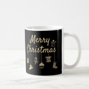 Mug Joyeux Noël Ornements or