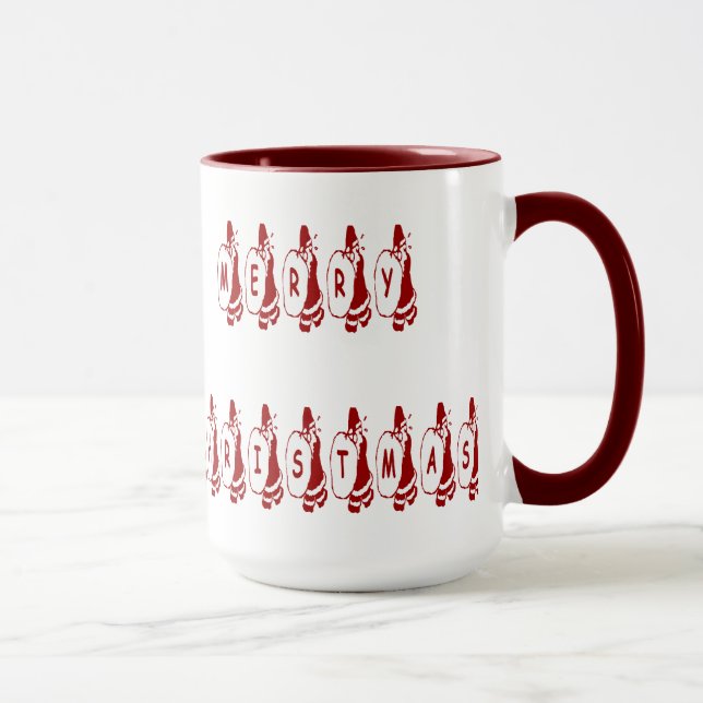 Mug Joyeux Noël Père Noël Police (Droite)