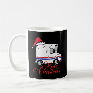 Mug Joyeux Noël Postal Truck Mail Transporteur Cadeau