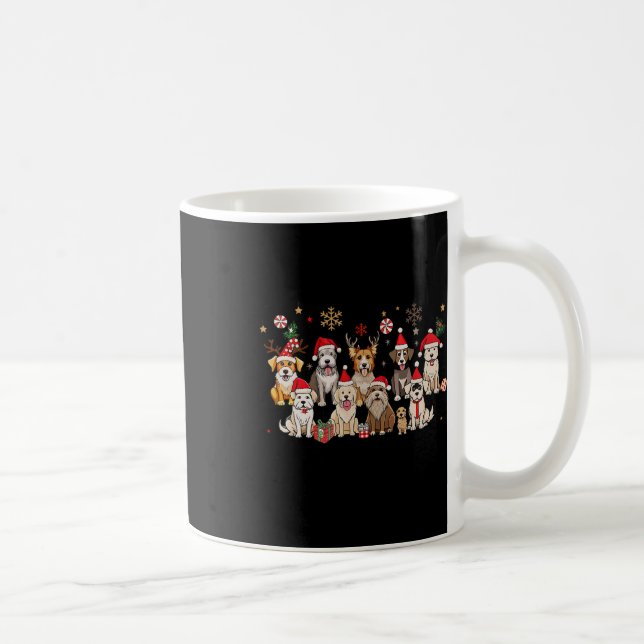 Mug Joyeux Noël pour les Woofmas Retro Reindeer Chr (Droite)