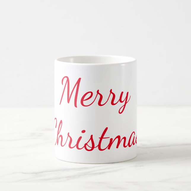 Mug Joyeux Noël Red Typographie (Centre)