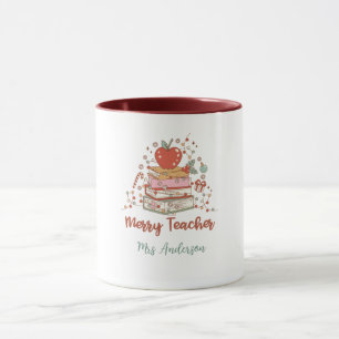 Mug Joyeux Noël rétro enseignant