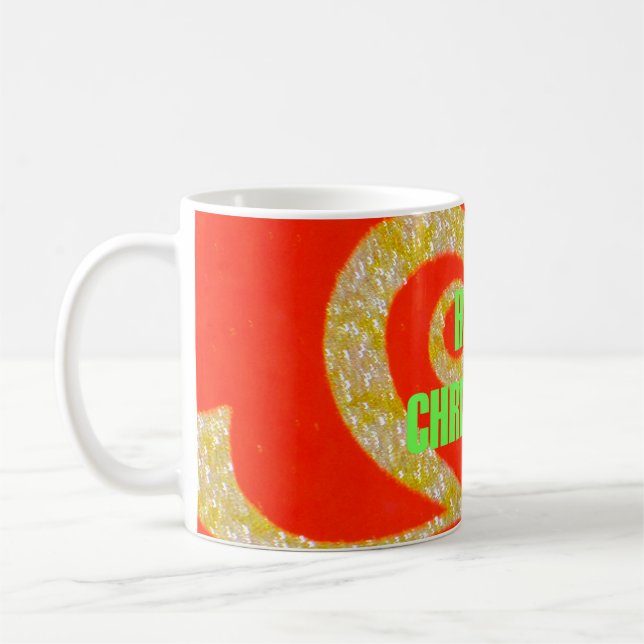 Mug Joyeux Noël Rouge et Gold Collection. (Gauche)