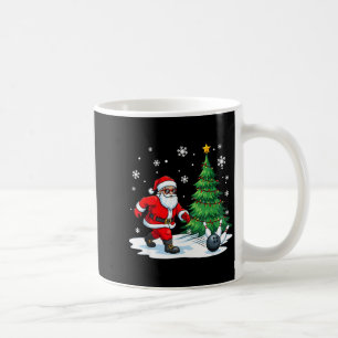 Mug Joyeux Noël Santa jouant au bowling Srt Amoureux