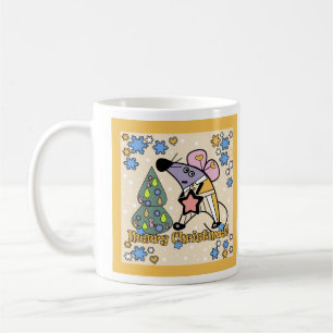 Mug Joyeux Noël Symbole du Nouvel An Souris Caricature