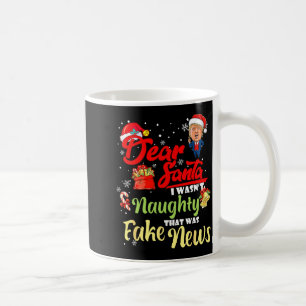 Mug Joyeux Noël Trump Cher Père Noël Fake News Drôle X