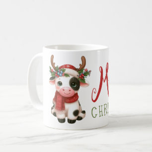 Mug Joyeux Noël vache mignonne