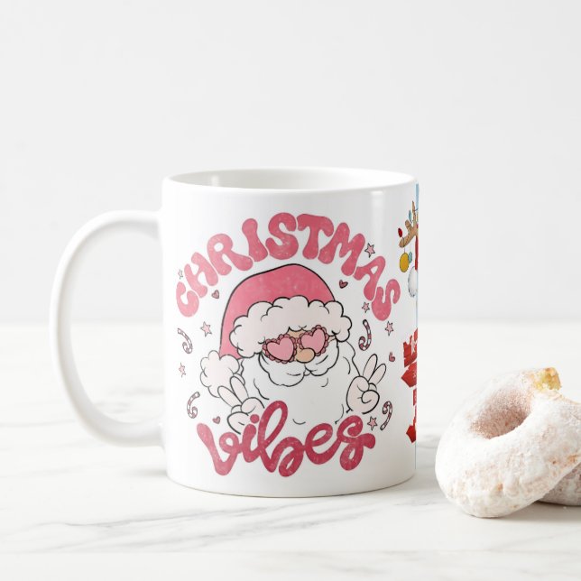 Mug joyeux Noël vibes (Avec donut)
