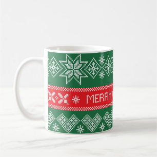 Mug Joyeux Noël : vintage motif festif.